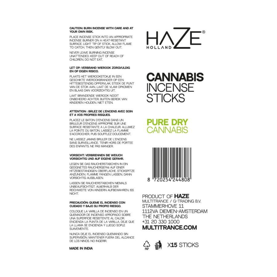 Cannabis Incense Sticks – Pure Dry Cannabis Leaves - Image 2