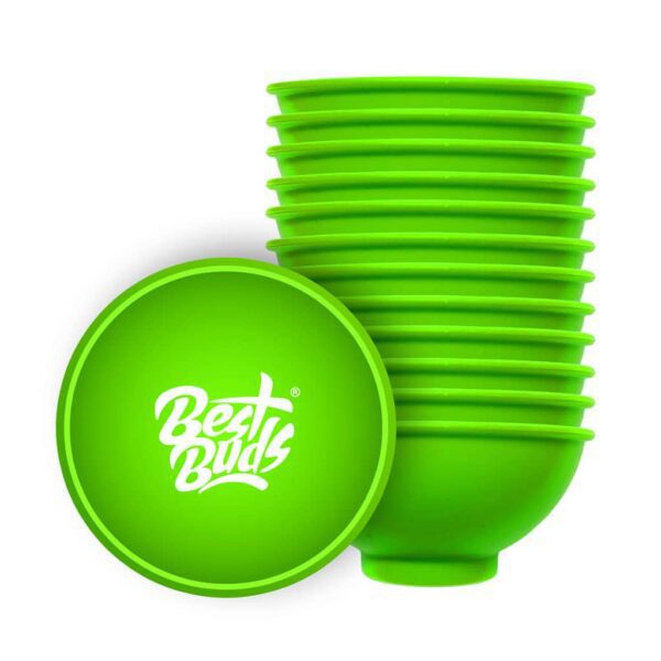 Best Buds Green Silicone Mixing Bowl - 12 pcs (7cm)