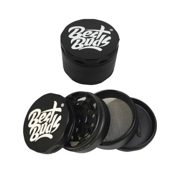 Best Buds Mighty Aluminium Grinder Black