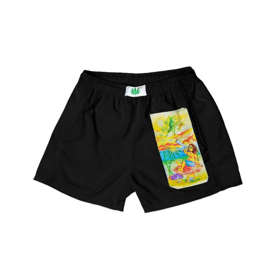 Mushroom Boxer Shorts (Black)