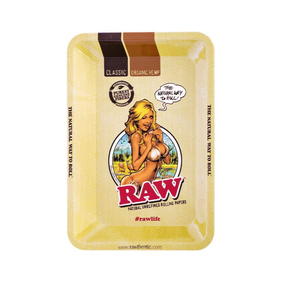 Raw Girl Rolling Tray