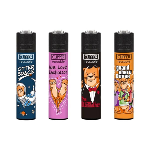 Clipper Premium Smoking Lighters – Otter - Wholesale Display