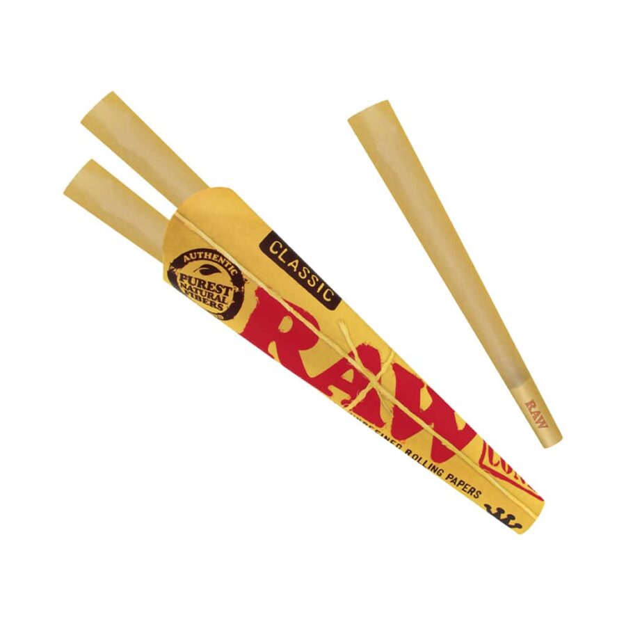 Raw King Size Cones 3-Pack 32pcs/display - Image 2