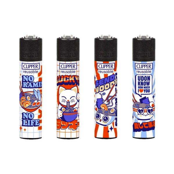 Clipper Premium Smoking Lighters – Ramen - Wholesale Display