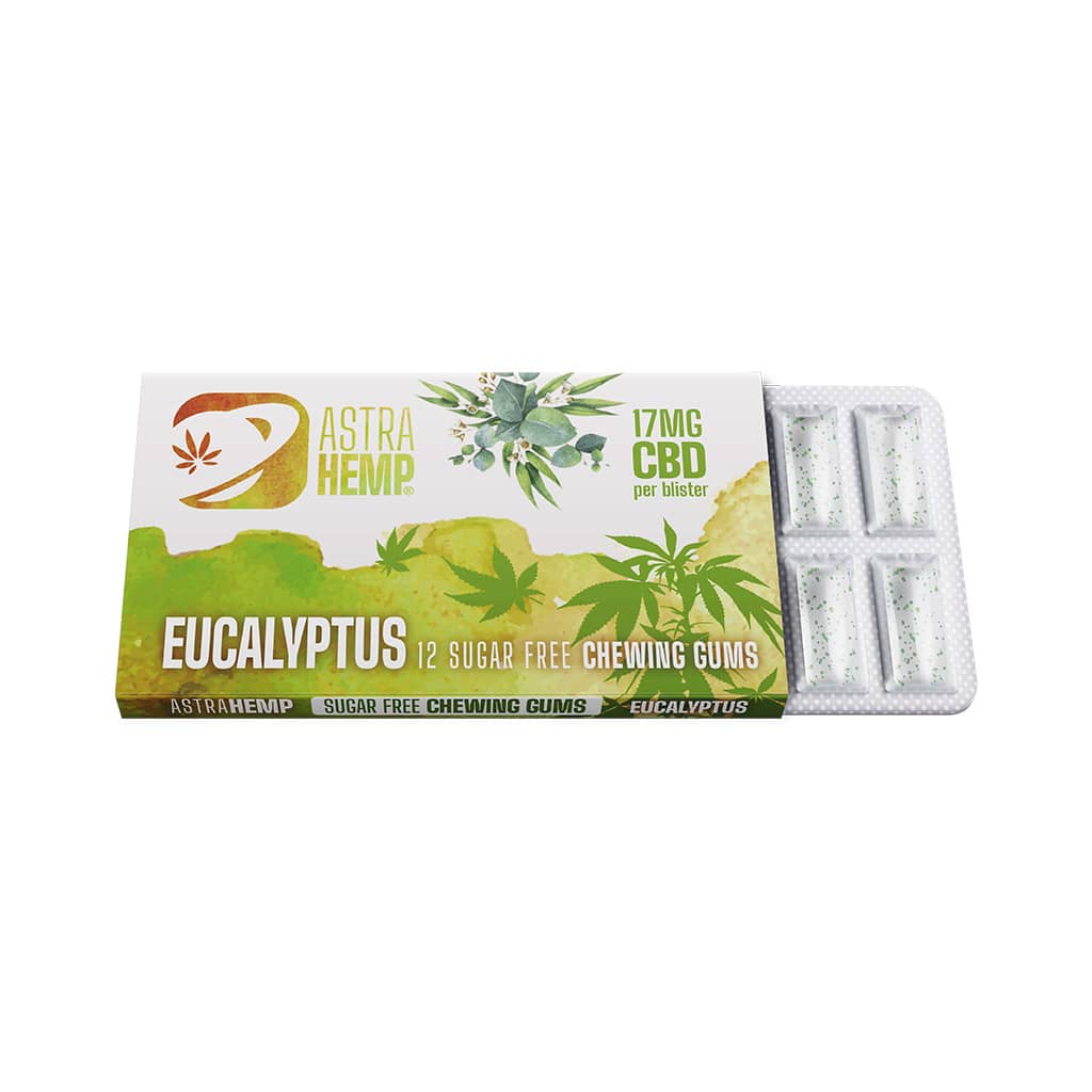 Astra Hemp Eucalyptus Chewing Gum (17mg CBD)