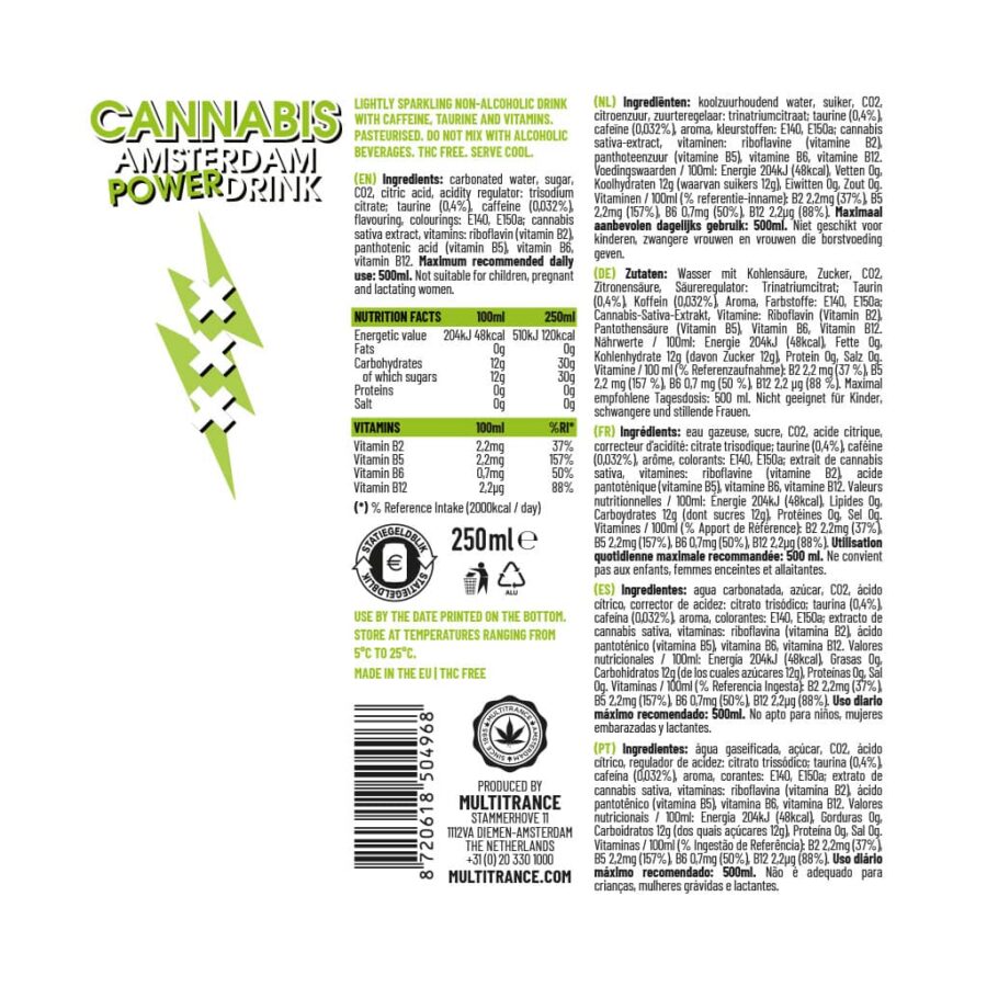 Canna Booster Cannabis Power Drink (250ml) - Image 3