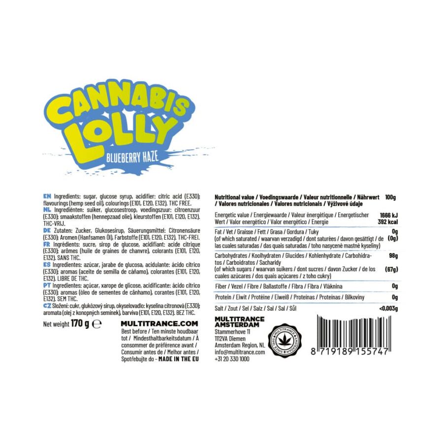 Multitrance Cannabis Lollipops – Blueberry Haze Gift Box - Image 3
