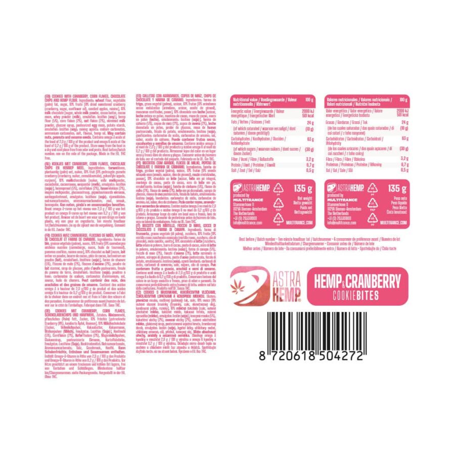 Astra Hemp Cookie Bites – Cranberry - Image 3