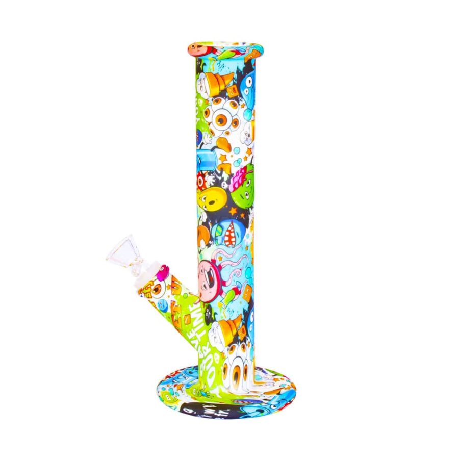 Silicone Bong Printed Design - Doodles