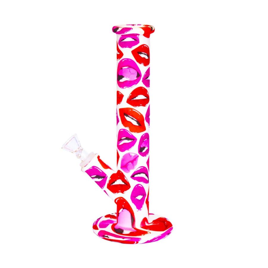 Silicone Bong Printed Design - Kiss
