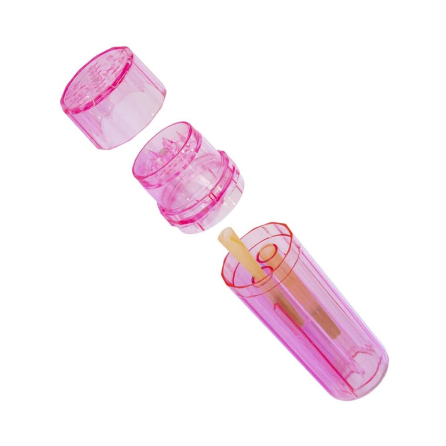 Flower Tower Tube-filling Plastic Grinder - Pink