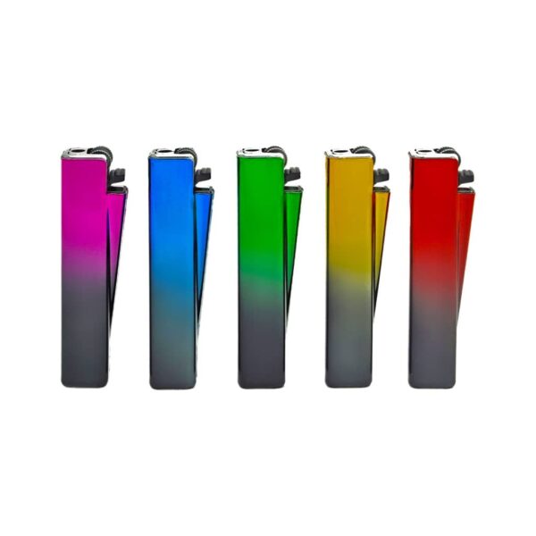 Fox Metal Lighters - Mix colours (Square) (30 pcs/Display)