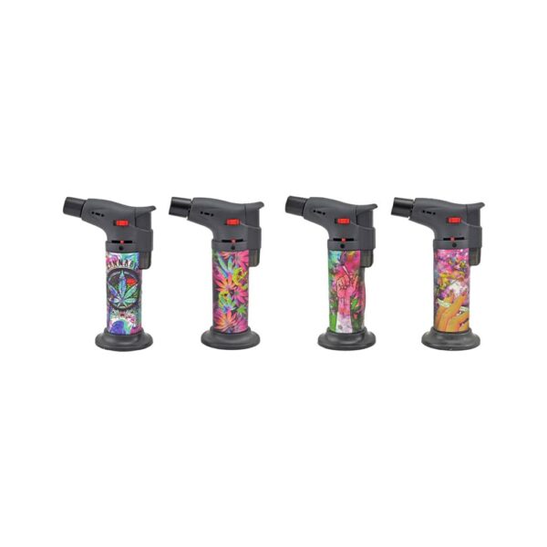 Fox Torch Lighters with Jet Flame - Poppy Smoking 3D-Print (12 pcs/Display)