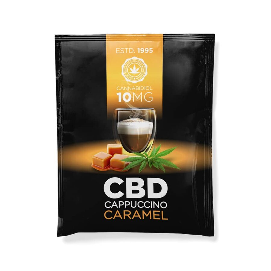 CBD Coffee Instant Caramel Cappuccino (10MG per sachet) - Multitrance - Image 2