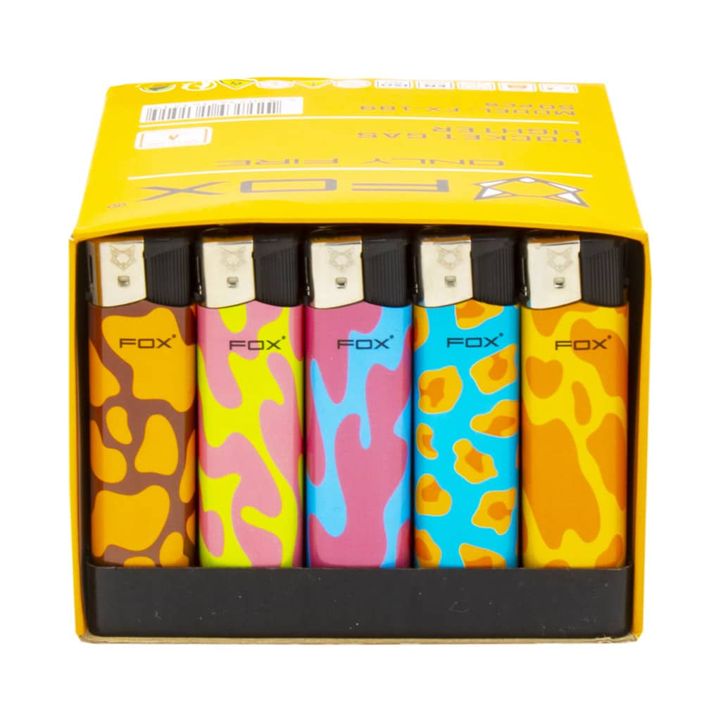 Fox Lighters - Retro Hippie Soft Splashes - Wholesale Display - Image 2