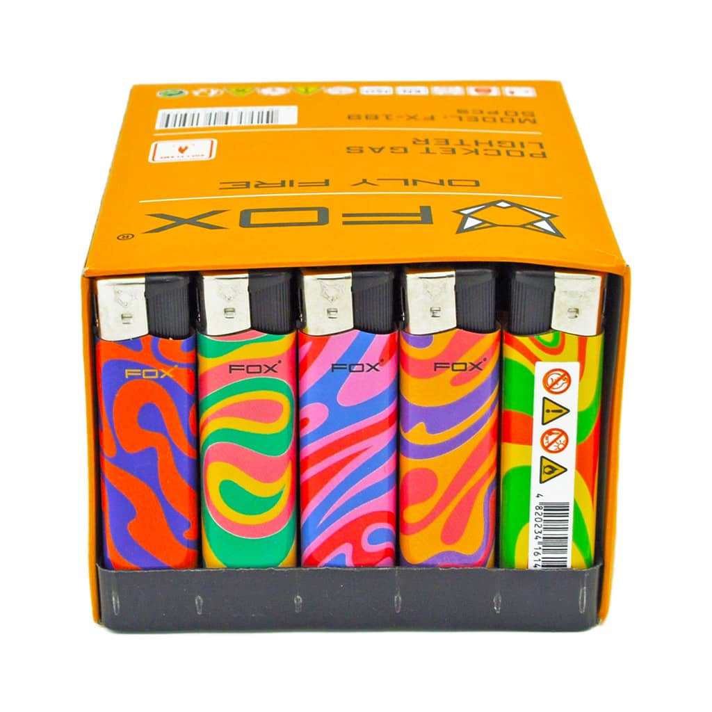 Fox Lighters - Retro Hippie Lava Lamp - Wholesale Display - Image 2