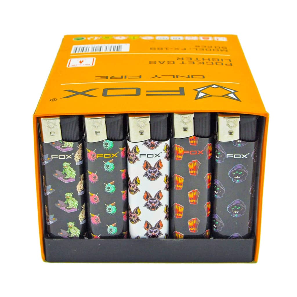 Fox Lighters - 90's Horror Cartoon Dark - Wholesale Display - Image 2