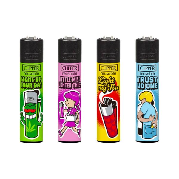 Clipper Premium Smoking Lighters – Fans  - Wholesale Display