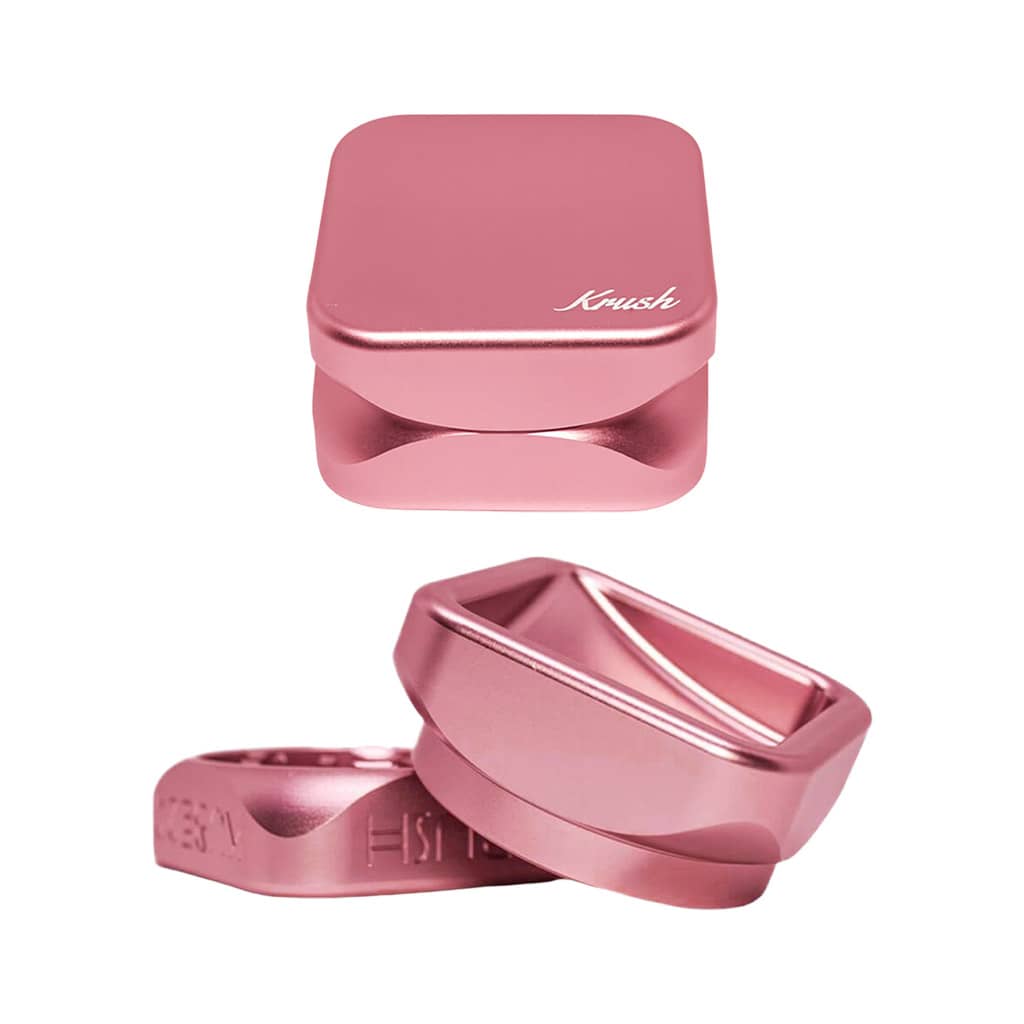 Krush Kube 2.0 Aluminium Grinder 2 Parts – 55mm - Rose Gold