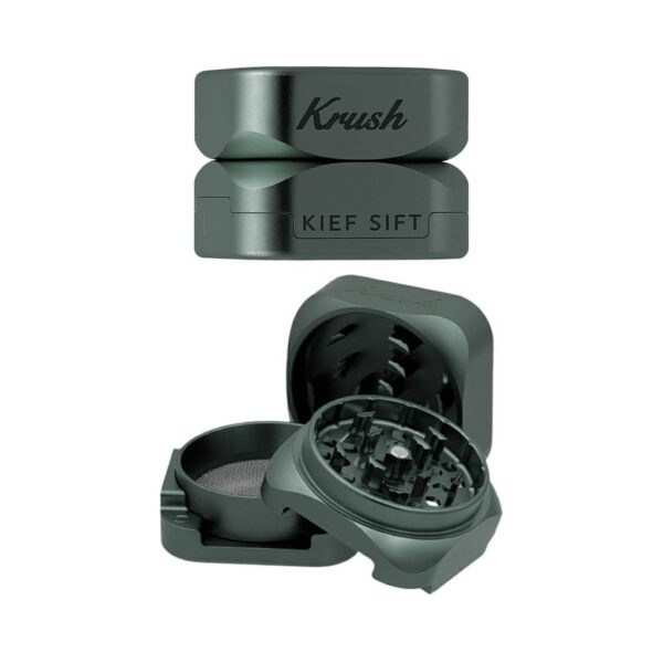 Krush Kube 3.0 Aluminium Grinder 3 Parts – 55mm - Space Grey