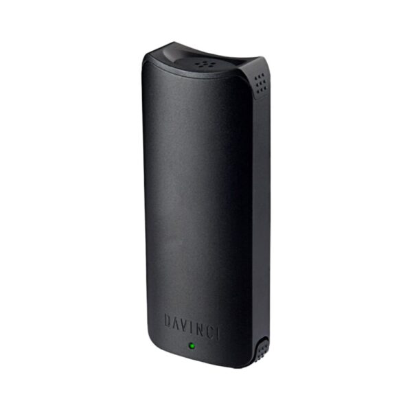 DaVinci Artiq 510 cartridge vaporizer in matte black standing upright on a white background.