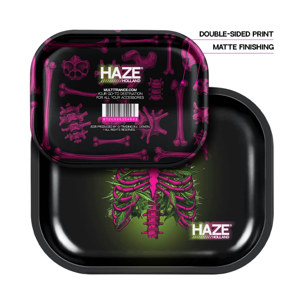 Haze Holland Metal Rolling Tray Small - Pink Vice - STONED TO THE BONE - Image 2
