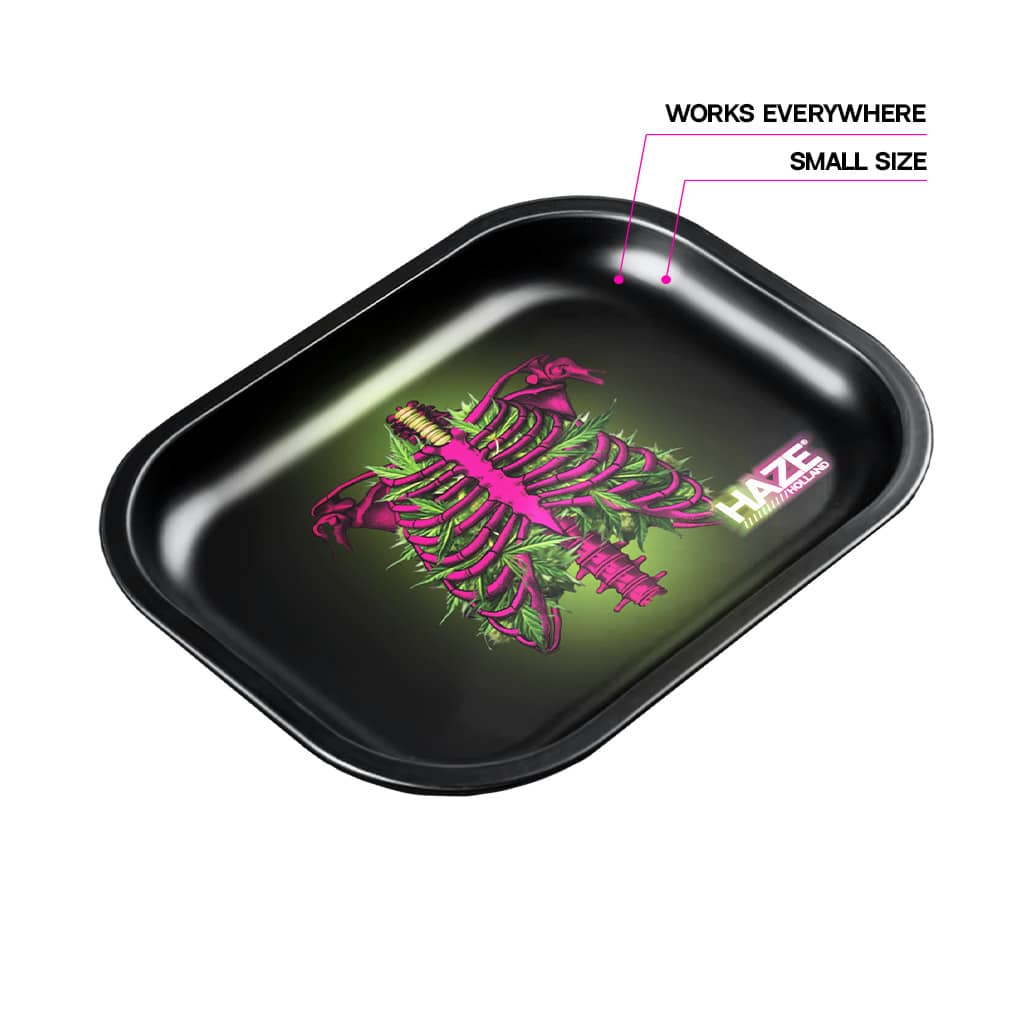 Haze Holland Metal Rolling Tray Small - Pink Vice - STONED TO THE BONE - Image 3