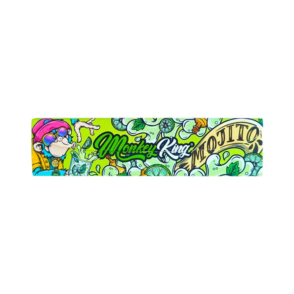Monkey King King Size Silm Rolling Papers with Filter Tips Mojito Smellpack (24pcs Wholesale Display) - Image 3