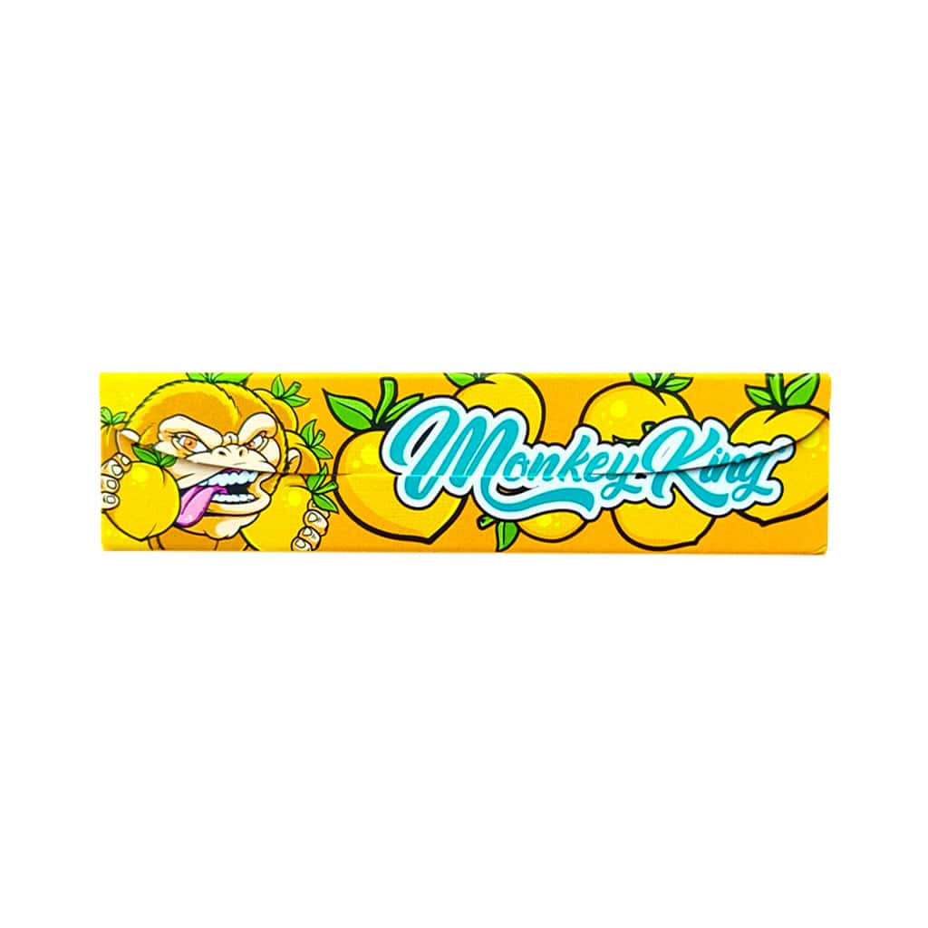 Monkey King King Size Slim Rolling Papers with Filter Tips Ice Peach Smellpack (24pcs Wholesale Display) - Image 3