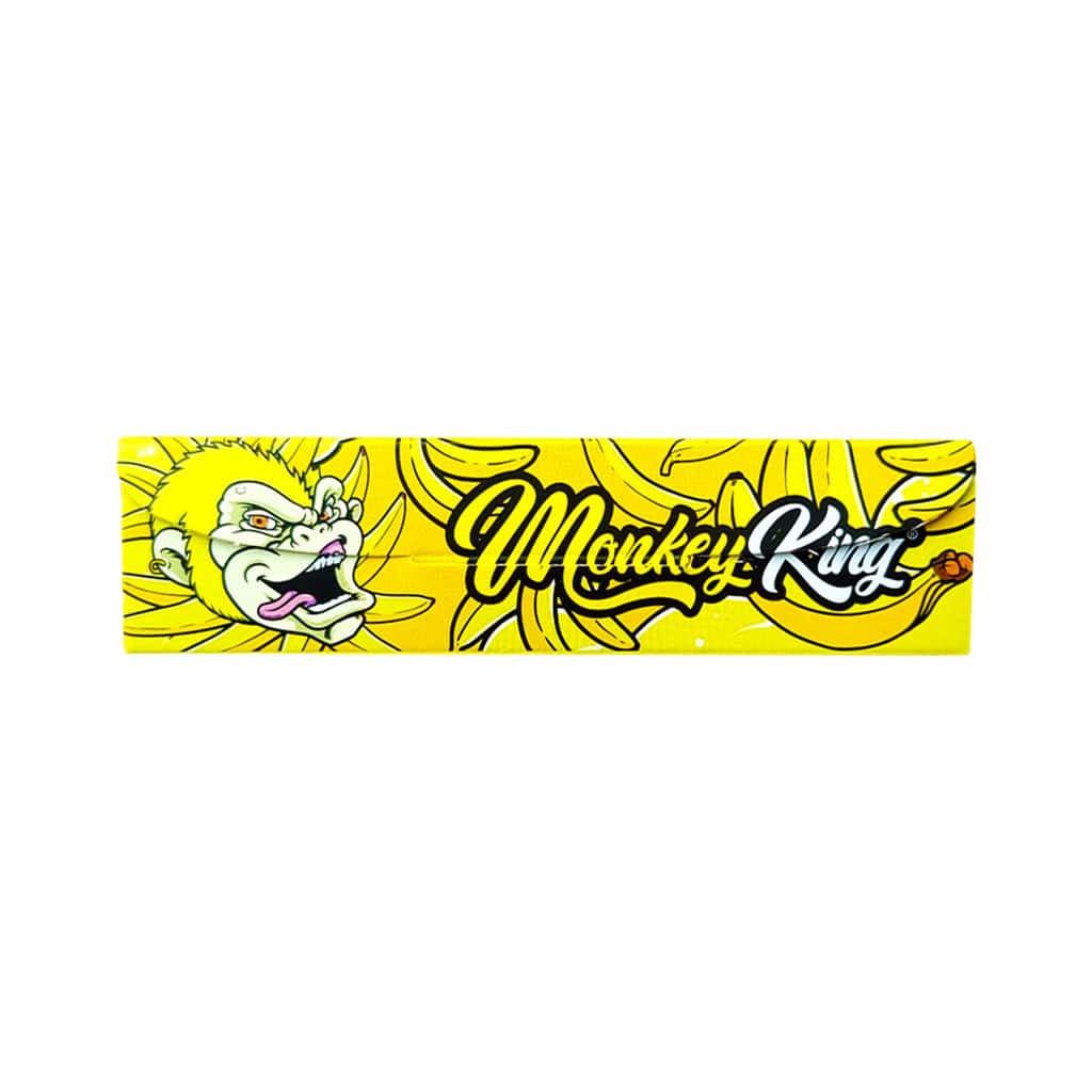 Monkey King King Size Slim Rolling Papers with Filter Tips Sweet Banana Smellpack (24pcs Wholesale Display) - Image 3