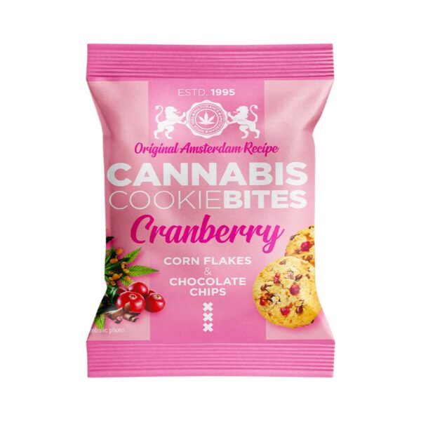 Multitrance Cannabis Cookiebites - Cranberry - Carton (24 Cookies)