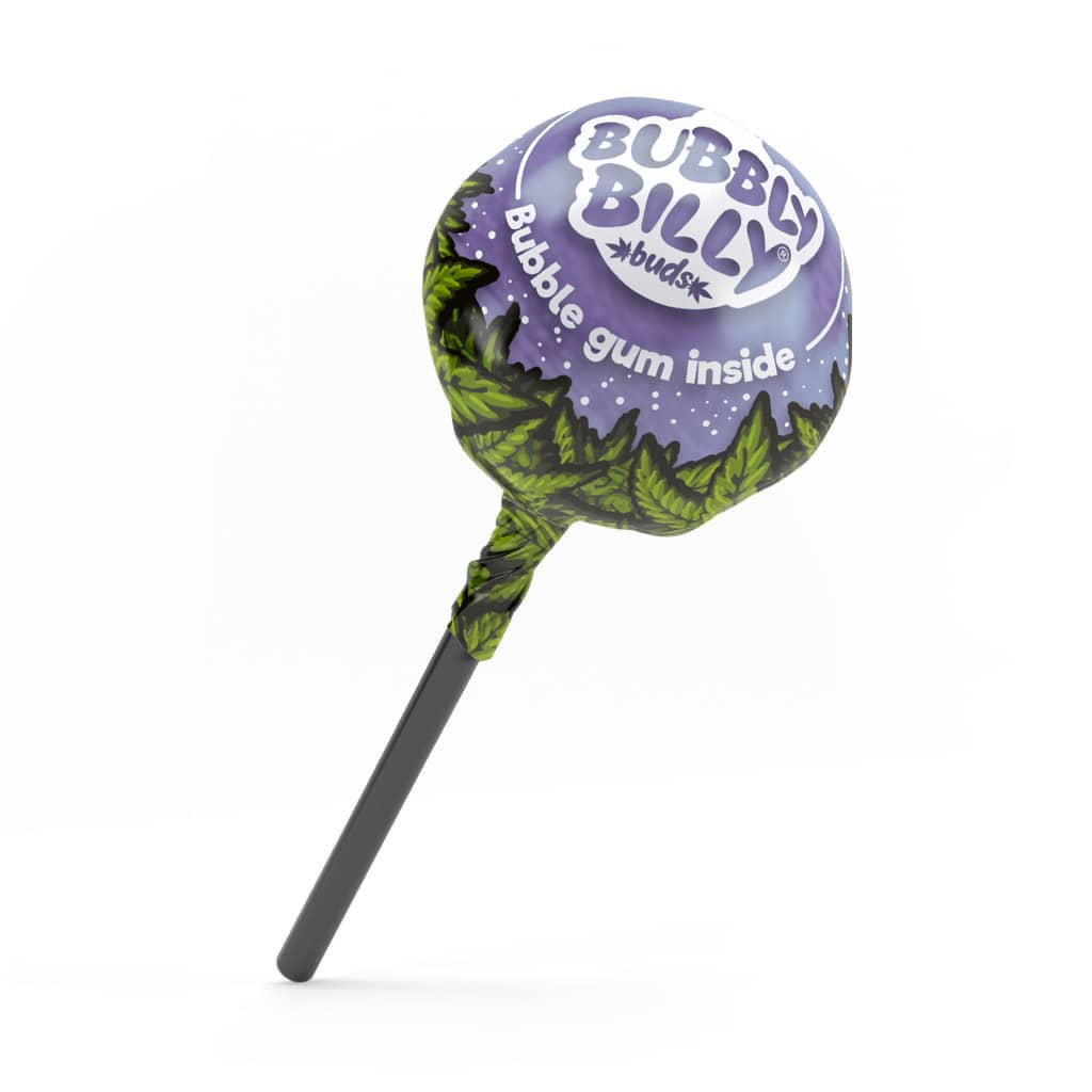 Bubbly Billy Buds Rainbow Rush CBD lollipop 10mg THC free