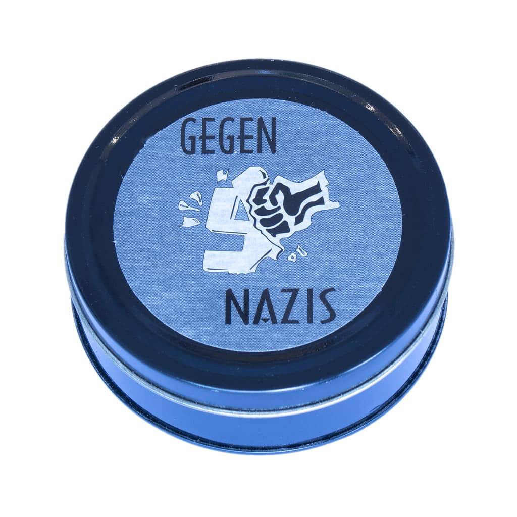Metal Storage Box Round - Gegen Nazis