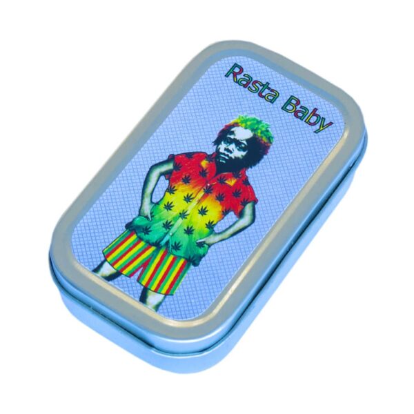Metal Storage Box Small Rasta Baby
