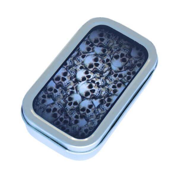 Metal Storage Box Small - Skulls