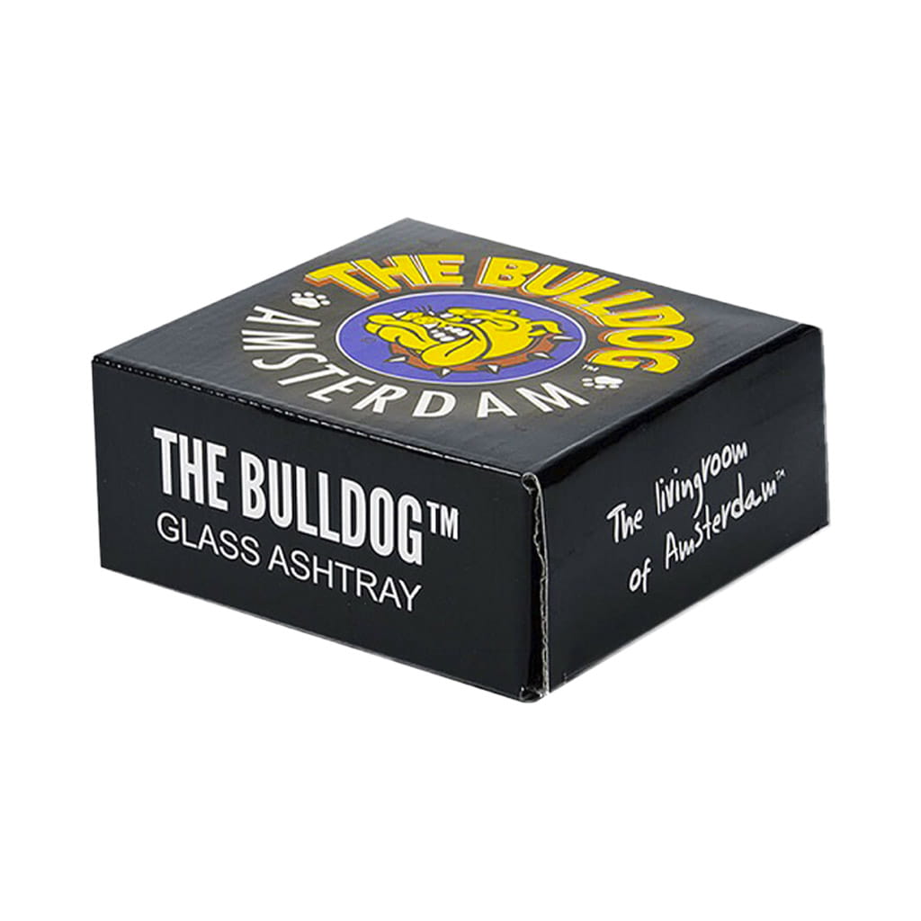 The Bulldog Glass Ashtray - Logo Full Colour - Image 2