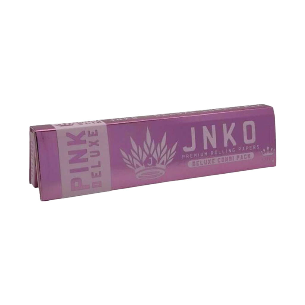 JNKO Pink Deluxe King Size Rolling Papers plus Tips - Wholesale Display - Image 2