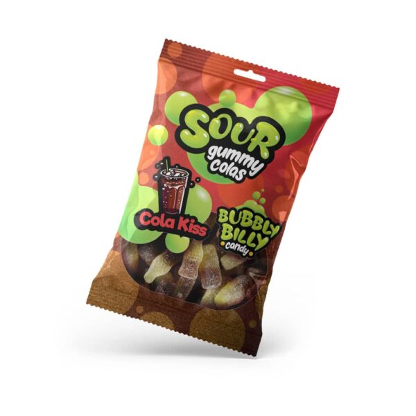Bubbly Billy Candy Sour Cola Bottles - Cola Kiss