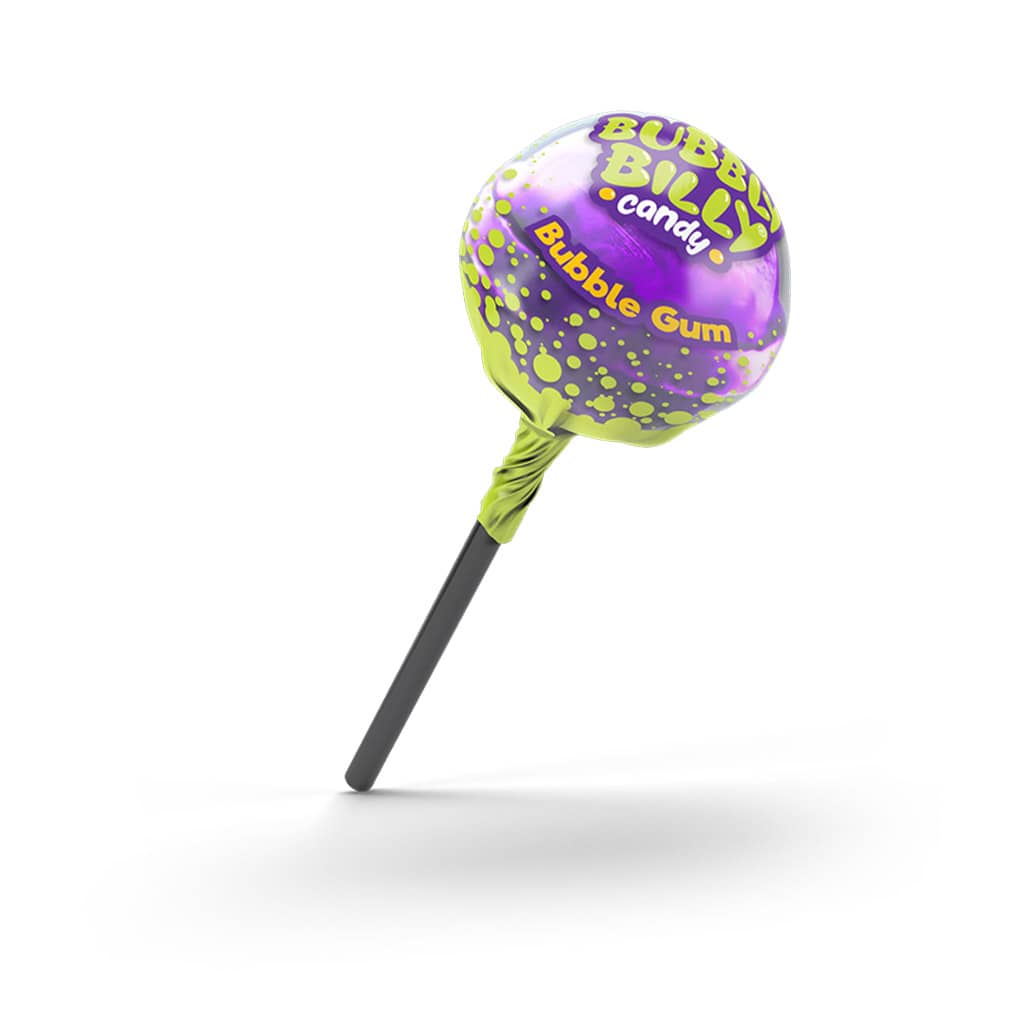Bubbly Billy Candy Sour Lollipop - Grape Juice