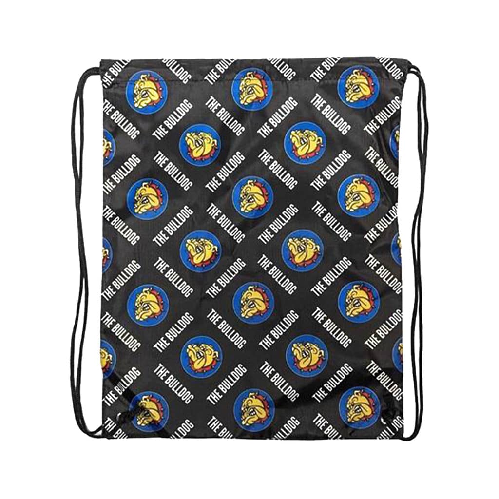 The Bulldog Worldwide string bag tote with drawstring handles, Amsterdam coffeeshop merchandise
