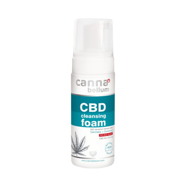 Cannabellum CBD Face Cleansing Foam 150ml - Gentle CBD Foam Cleanser