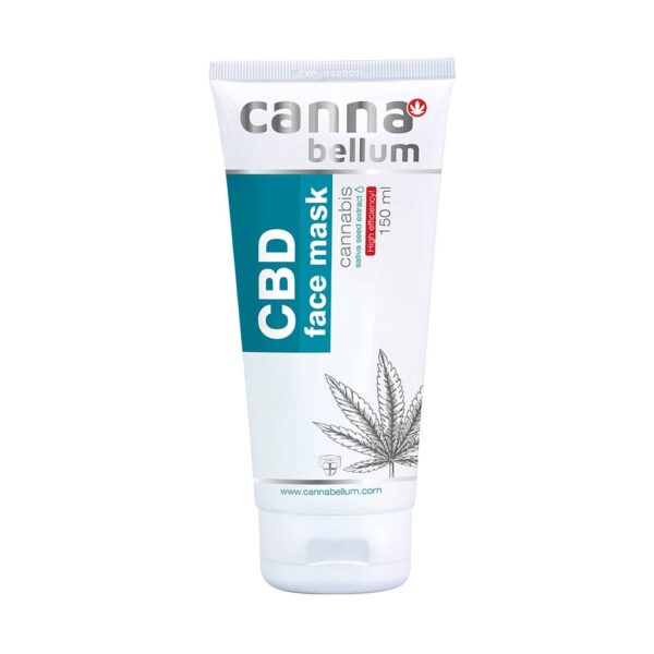 Cannabellum CBD Face Mask - Brightening & Intensively Hydrating Treatment with 50mg CBD, 150ml