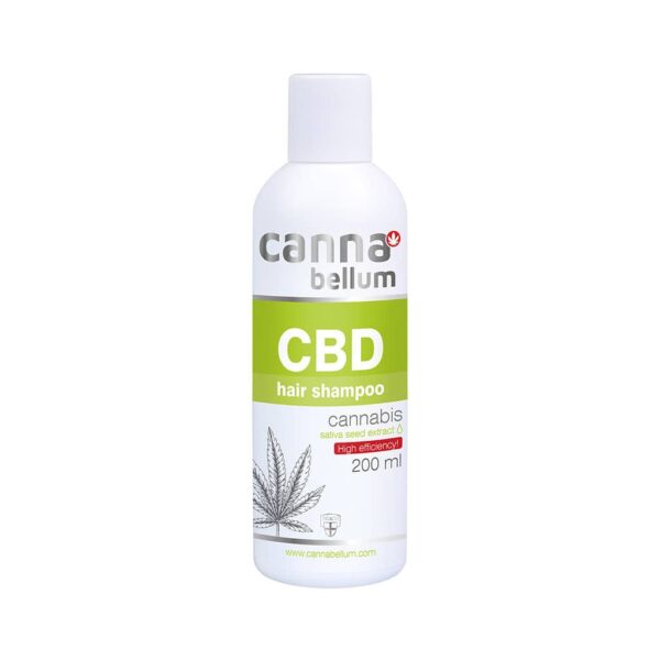 Cannabellum CBD Hair Shampoo - 50mg Cannabidiol, Hemp Seed Extract & Silicone-Free Formula, 200ml
