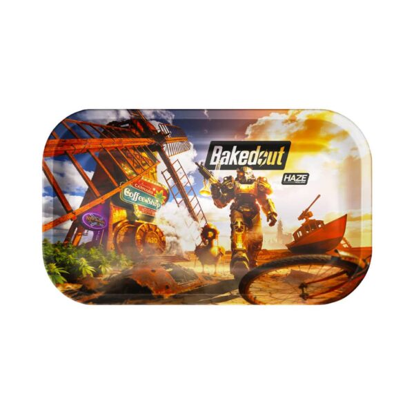 Haze Holland Metal Rolling Tray Large - Pixel High - BAKEDOUT
