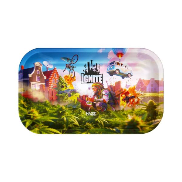 Haze Holland Metal Rolling Tray Large - Pixel High - IGNITE