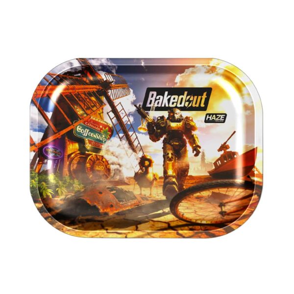 Haze Holland Metal Rolling Tray Small - Pixel High - BAKEDOUT