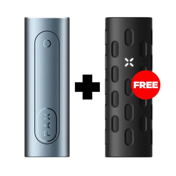 PAX Labs PAX Flow Vaporizer - Blue Haze + Free Pax Grip Sleeve
