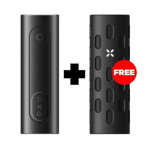 PAX Labs PAX Flow Vaporizer - Onyx + Free Pax Grip Sleeve