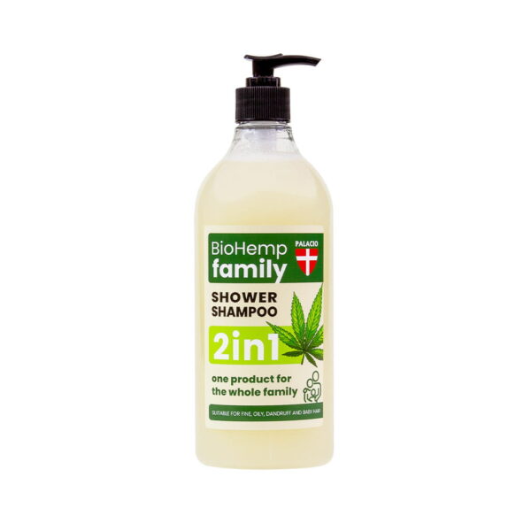 Palacio 2-in-1 BioHemp Family Shampoo & Shower Gel - Hemp Oil, Niacinamide & Nourishing Botanicals, 750ml