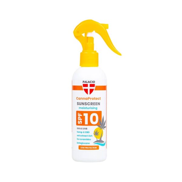 Palacio CannaProtect Sunscreen Milk SPF10 with Hemp 200ml - Lightweight Hemp Sun Care